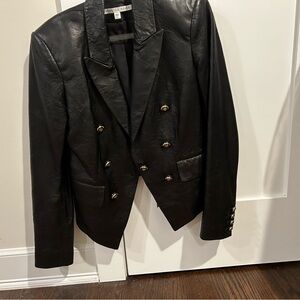 Veronica beard leather blazer. Great condition size 4